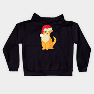 christmas cat 03 Kids Hoodie